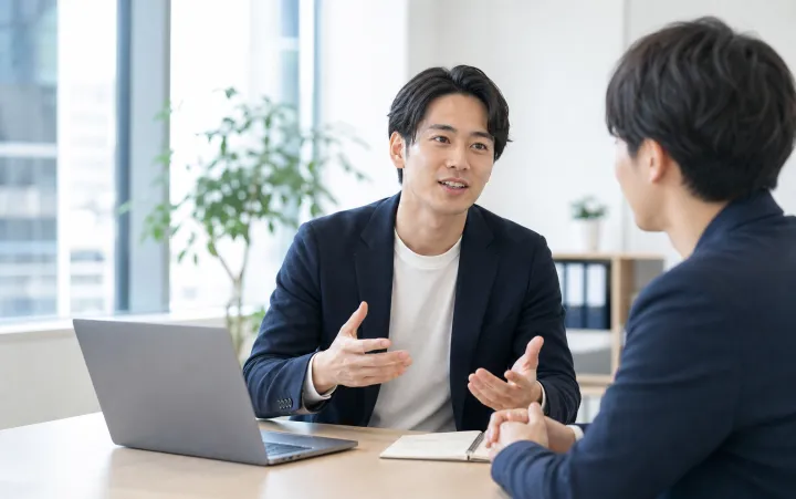 オフィスでのOB面談